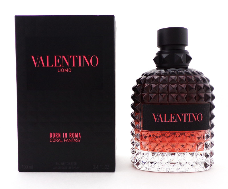 Valentino Uomo BORN IN ROMA Coral Fantasy 3.4 oz. EDT Spray New NO
