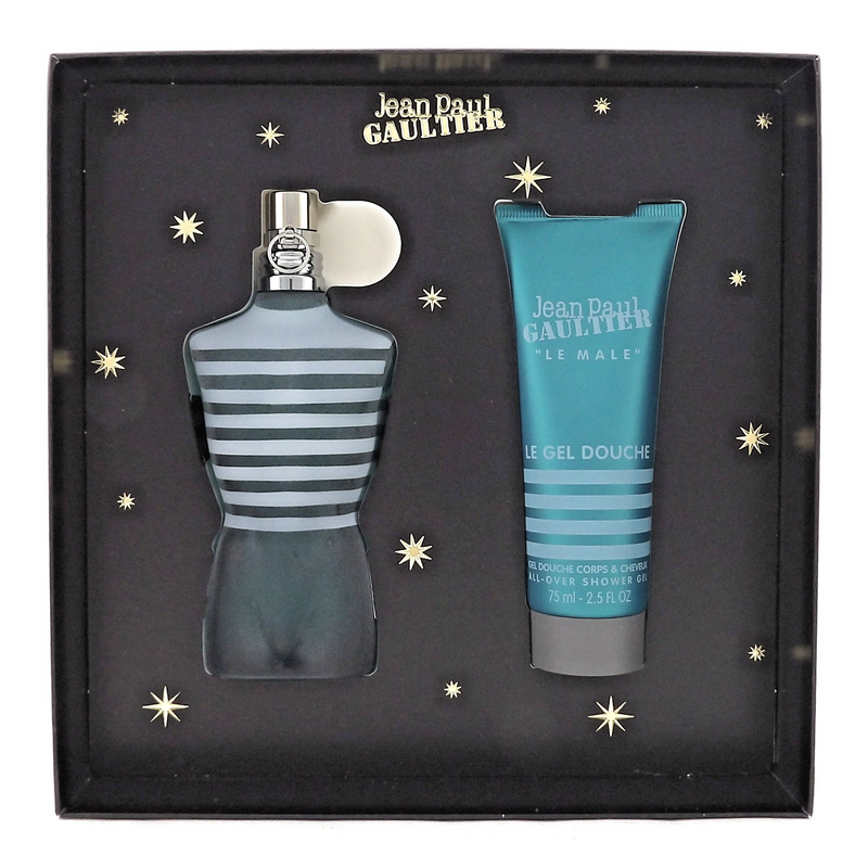 Jean Paul Gaultier Le Male 2.5 oz EDT Spray + 2.5 oz Shower Gel