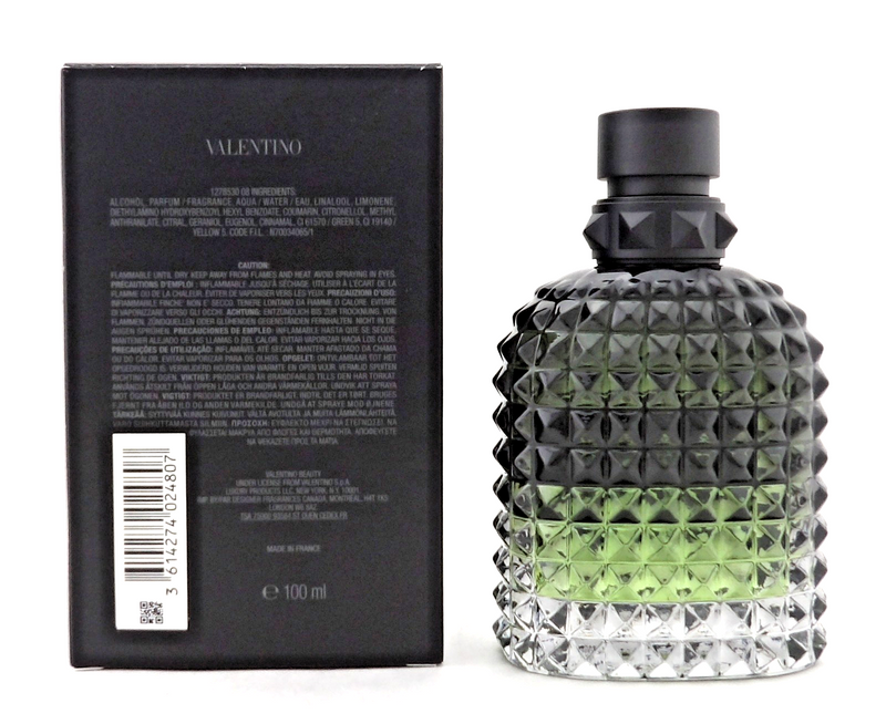 Valentino Uomo Born In Roma Green Stravaganza 3.4 oz EDT Spray New