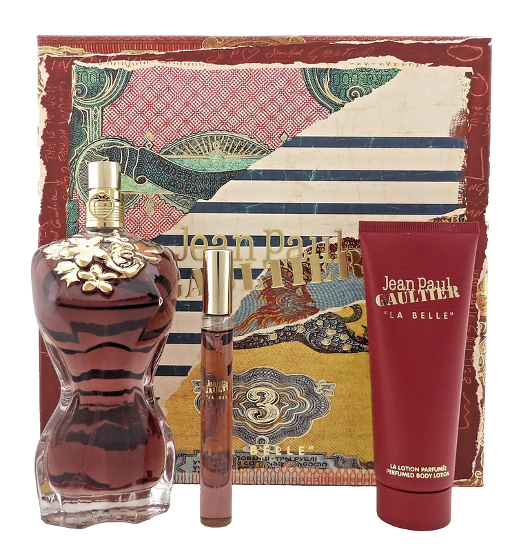 Jean Paul Gaultier La Belle 3.4oz&10ml EDP Spray+2.5oz B/Lotion
