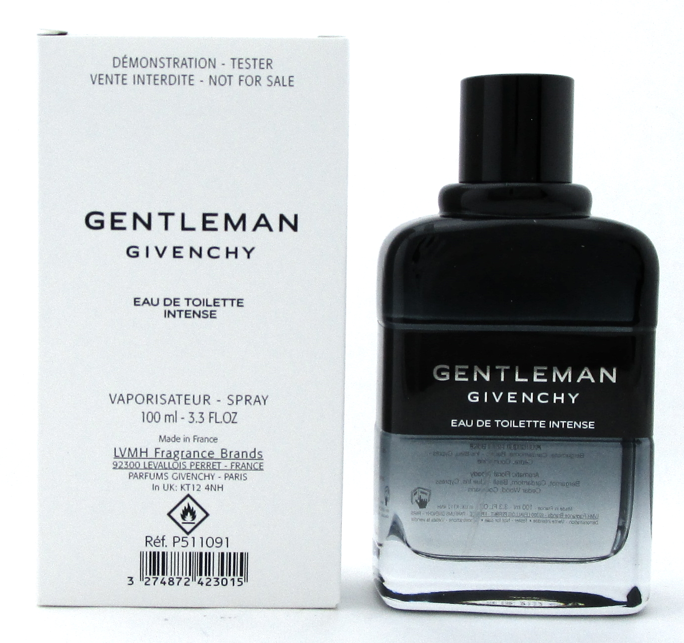 Givenchy Gentleman 3.3 oz. Eau de Toilette INTENSE Spray for