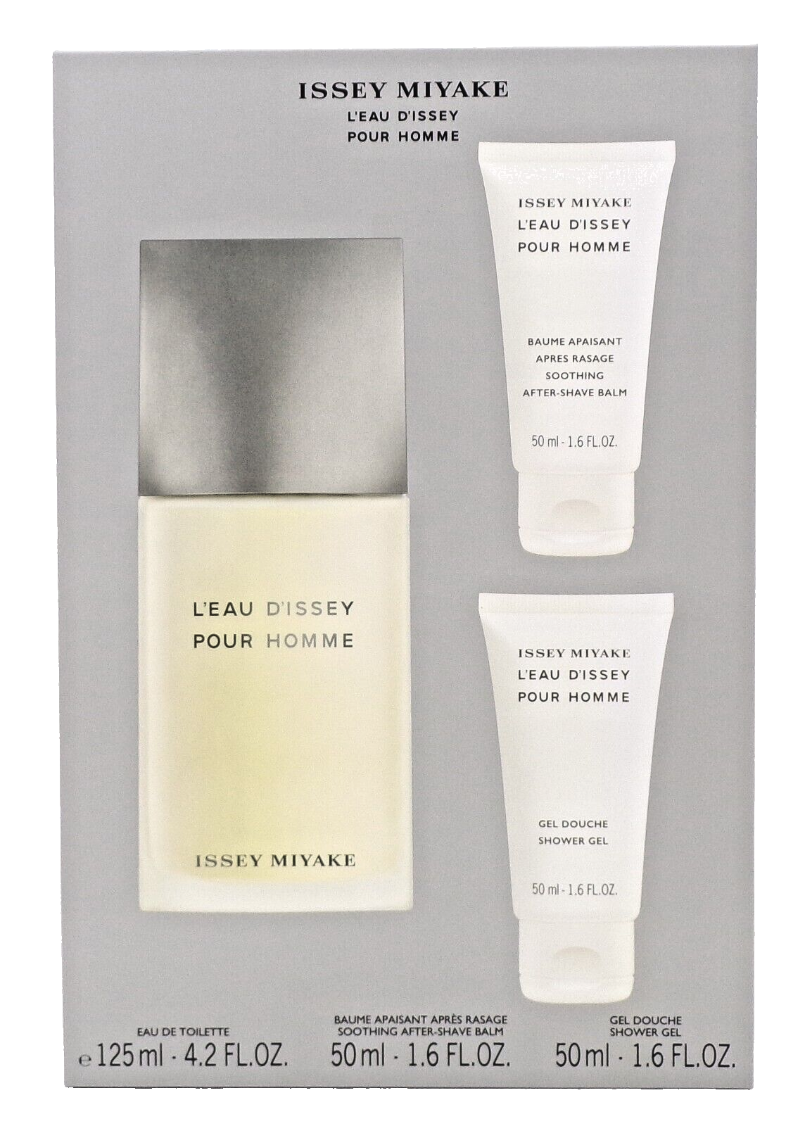 Issey Miyake L'eau D'issey Pour Homme 4.2oz EDT +1.6oz Gel +1.6oz