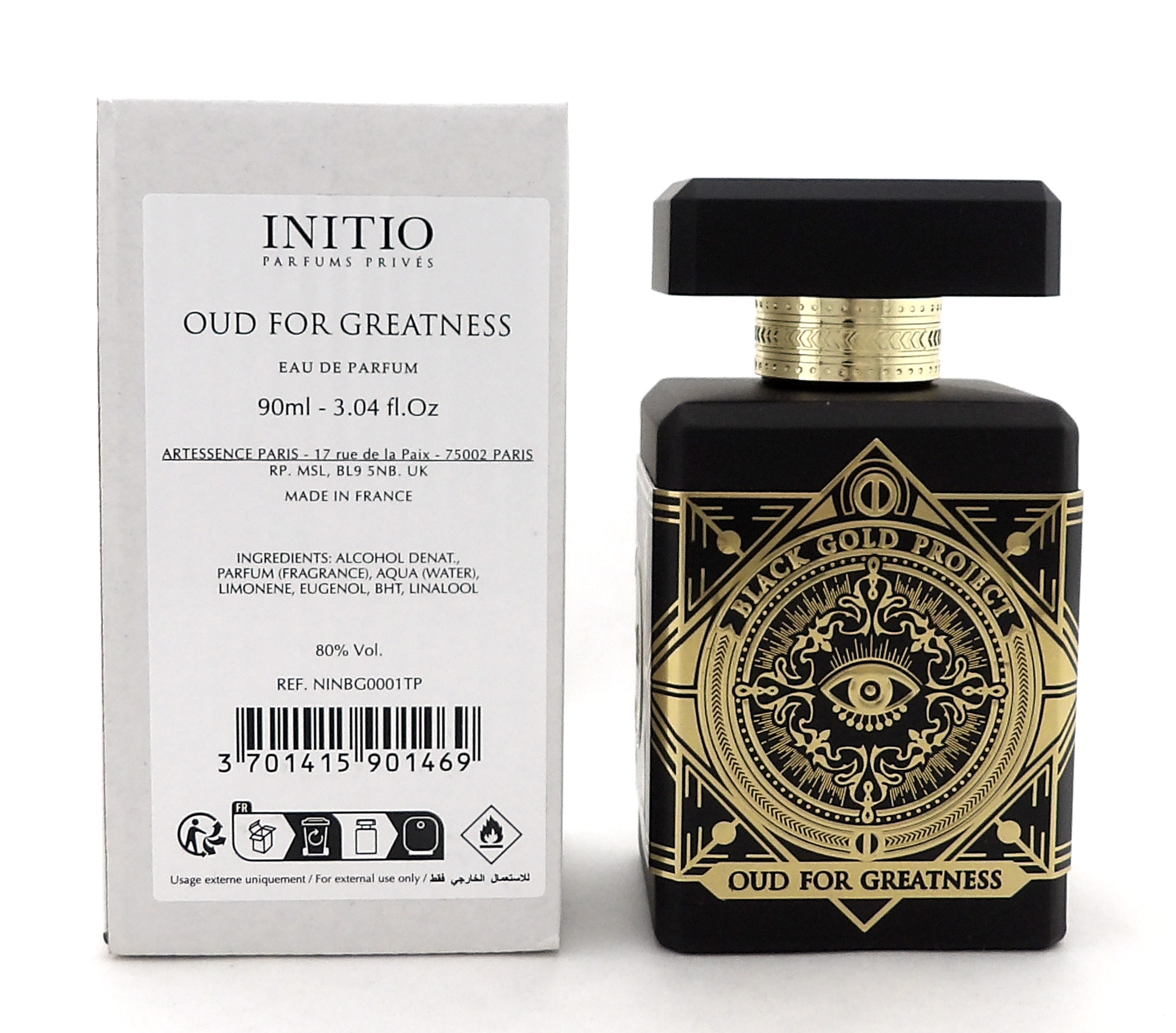 INITIO ブラック・ゴールド オードパルファム Initio Oud for Greatness 3.04 oz. Eau de Parfum Spray Unisex. New