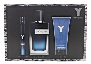 Y by Yves Saint Laurent 3.3oz & 10ml EDP Spray + 1.6oz Shower Gel