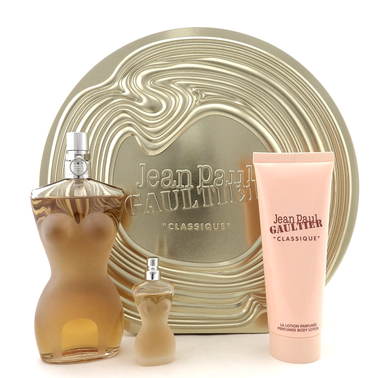 Jean Paul Gaultier CLASSIQUE 3.4 oz & 6 ml EDT + 2.5 oz B/Lotion