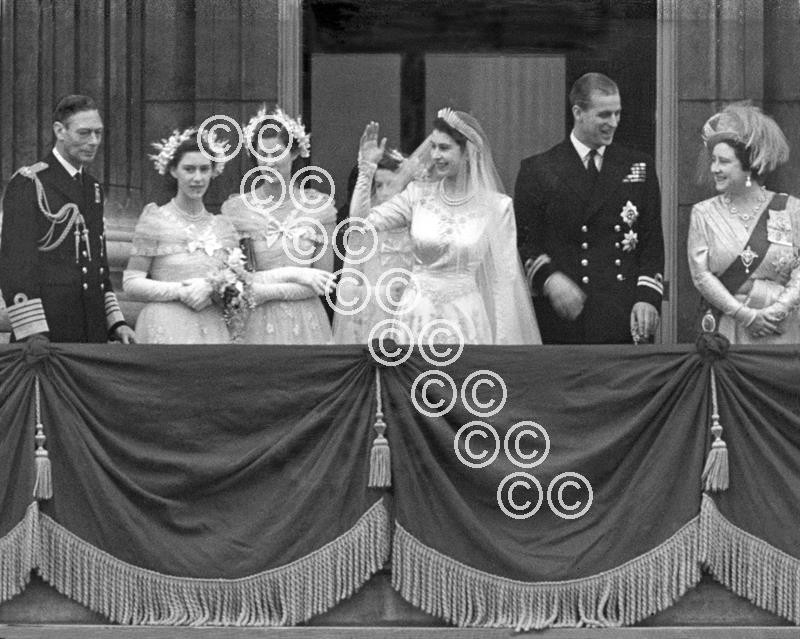 35574595-The Royal Wedding of Princess Elizabeth Queen Elizabeth II and Prince Philip Duke of Edinburgh on 20 November King George VI and Queen