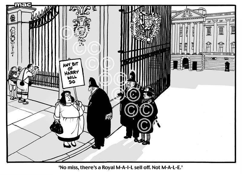 25922754-Cartoon by Mac, No miss, there s a Royal MAIL sell Not MALE  Royal Mail