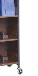 VERSA RACK 3 SHELF - CABINET STYLE - WOODGRAIN - Scot-Med LLC.