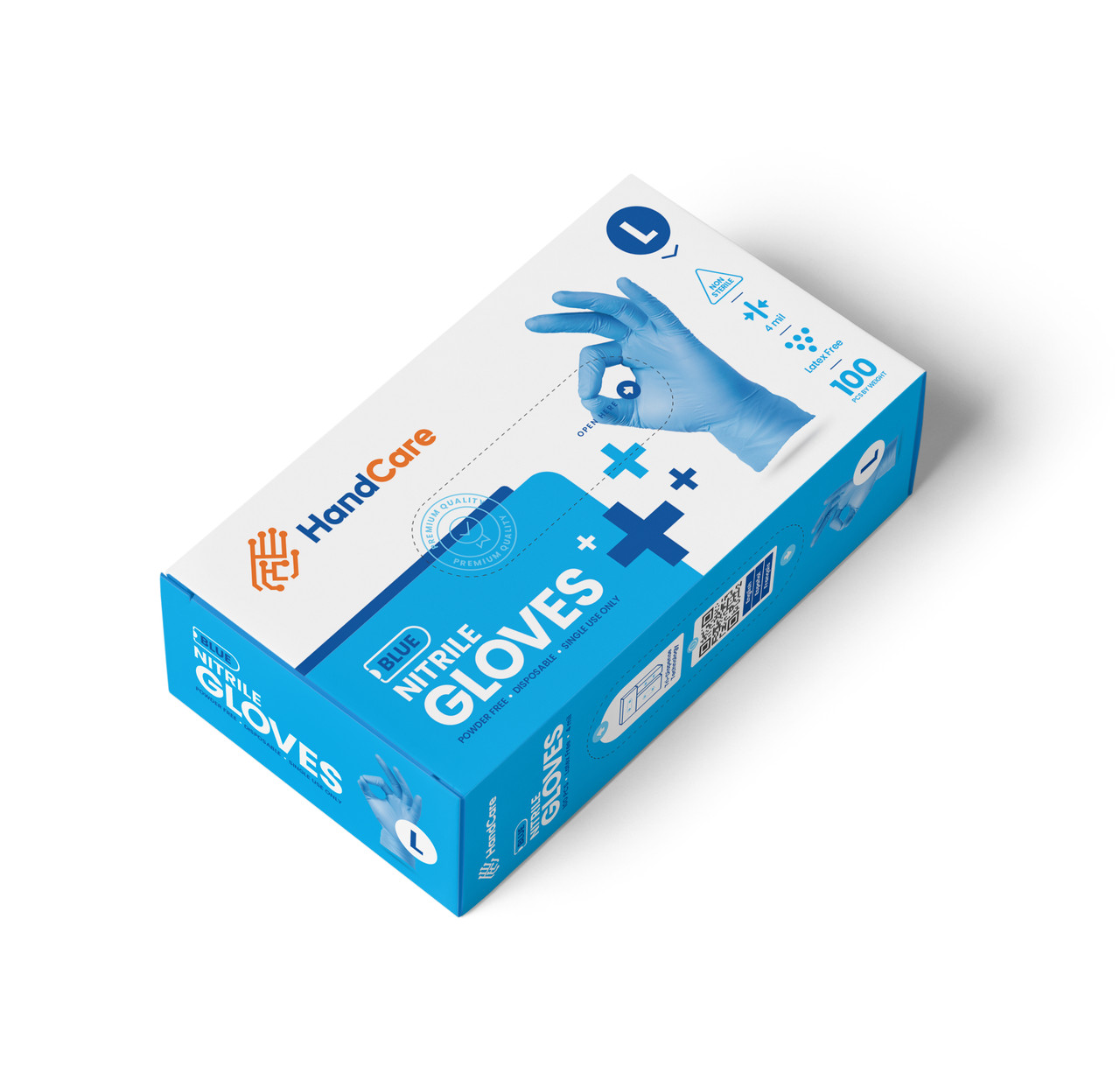 Glove mil Blue Nitrile, Medium, Blue, CS/1000 Scot-Med