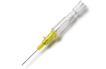 Introcan Safety Polyurethane IV Catheter, Straight, 24 Ga. x 0.75 in., Yellow, EA