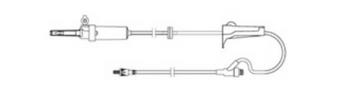 IV Admin Set, 10 Drop, 83in, Pre-Pierced Y-Site, Sure-Lok Needle-Free Y-Site, Rotating Male Luer Lock, EA