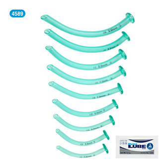 Nasopharyngeal Airway Kits - 9 NPA + 9 packs of Jelly, 1/BX