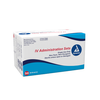 IV Administration set - 60 Drop, 78" - 2 Injection Sites, 50/BX