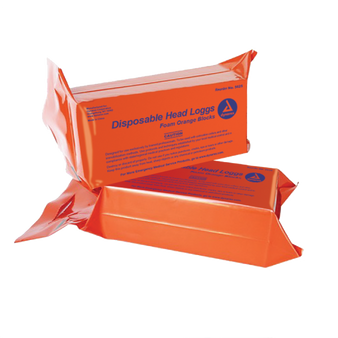 Disposable Head Loggs  Orange,  16PR/CS