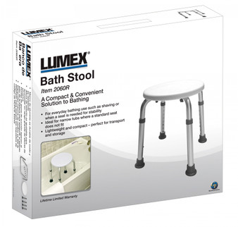 BATH STOOL RETAIL (1 EA) LUMEX