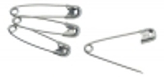 SAFETY PINS #1, 1" LONG GRAFCO, 1440EA/BX (10GR/BX)