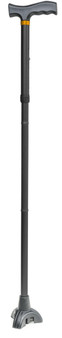 TRI-STEP FOLDING CANE BLACK LUMEX