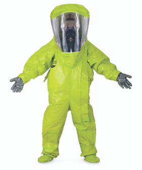 Dupont Tychem 10000 Level A Suit Rear Entry 4XL, EA