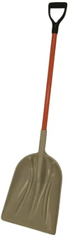 Shovel NonSpark Haz-Mat,38" Fiberglass D Handle, 14.5" x 17 - 3/4"