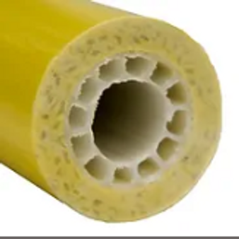 Fiberglass Pole, Yellow 1" OD Pole, FL Series
