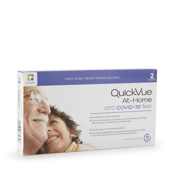 Respiratory Test Kit QuickVue® At-Home OTC COVID-19 Test 2 Tests CLIA Waived
