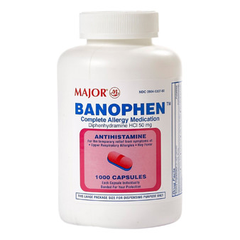 Allergy Relief Benadryl® 50 mg Strength Capsule 1,000 per Bottle