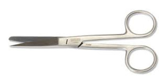 Moleskin Scissor Straight Sharp/Blunt 7.5"