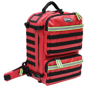 Fluid-Resistant Tarpaulin Rescue & Tactical EMS Bag, Red