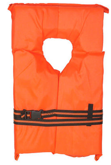 Type II Life Jacket, Orange, Adult Oversized