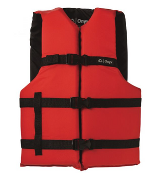 Life Jacket, Red & Black, Youth