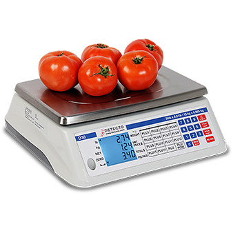 Price Computing Scale, Electronic, 13.4" W x 13.4" D, 30 Lb Capacity