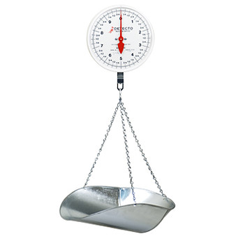 Hanging Dial Scale, 20 Lb Capacity, Scoop, Double Dial