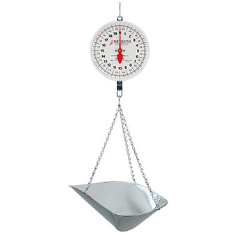 Hanging Dial Scale, 20 Lb Capacity, Scoop