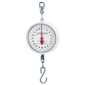 Hanging Dial Scale, 40 Lb Capacity, Hook