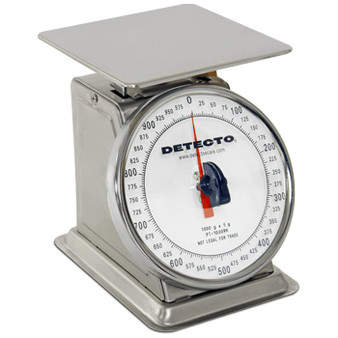 Top Loading Rotating Dial Scale, 5.75" x 5.75", 1000 Gram Capacity, Stainless Steel