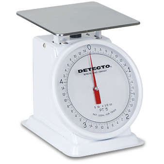 Top Loading Fixed Dial Scale, 5.75" x 5.75", 5 Lb Capacity