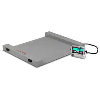 Floor Scale, Electronic, Portable, 40.5" X 32.5", 500 Lb Capacity, Mild Steel, 185B-DB9 Indicator