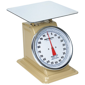 Top Loading Fixed Dial Scale, 11.5" x 11.5", 100 Lb Capacity