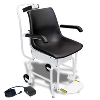 Chair Scale, Digital, 400 lb x .2 lb / 180 kg x .1 kg, AC Adapter