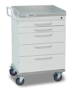 DETECTO Multi-Storage Bin with Accessory Rail for Whisper Cart