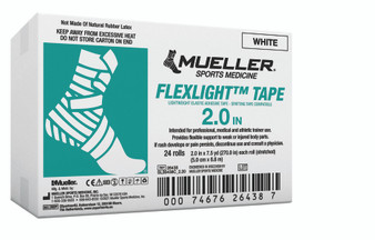 FlexLight Tape (spatting tape compatible), White, 2" x 7.5 yd, 24 rolls/cs