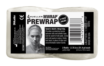 MWrap Pretaping Underwrap, White, 2 Pack, 2.75" x 21.4 yd