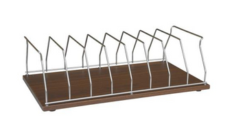 8 CAPACITY STORAGE RACK - WOODGRAIN FINISH