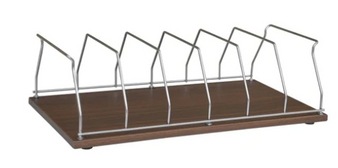 6 CAPACITY STORAGE RACK - WOODGRAIN FINISH