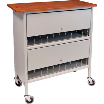 ARTISAN PRIVACY RACK 20-CAP CHERRY TOP-LIGHT GREY