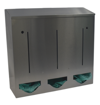 STAINLESS BULK DISPENSER - TRIPLE COMPARTMENT