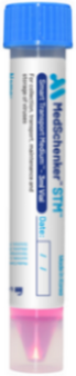 STM: Smart Transport Medium
The MedSchenker STM: Smart Transport Medium is an FDA-listed collection and
transport system suitable for collection, transport, maintenance and storage of clinical
specimens containing viruses.
The uncompromised quality of our premium components, 85% of which are from
within the USA, bestow faster and more accurate results. They also inhibit bacteria and
fungal flora growth, providing our STM with a shelf life of 18 months and organism
viability up to 96 hours at room temperature.
Available within a 100% polypropylene, skirted conical bottom 10 ml tube, which is
compliant with 95 kPa IATA packaging instruction 650 are three-volume options - 1.5
ml, 2 ml, or 3 ml. Our CQ-Lock™ screw cap will prevent leaks even in pneumatic tubes.