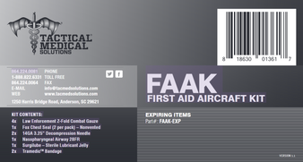 FIRST AID AIRCRAFT KIT