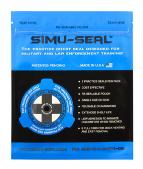 Simu-Seal Training Chest Seals- simulates tear open products like HYFIN/HALO/SAM and other similar products