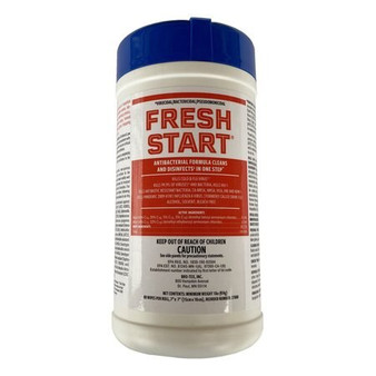 Fresh Start Disinfecting Wipes, 80 wipes/cannister,12 cannisters/cs